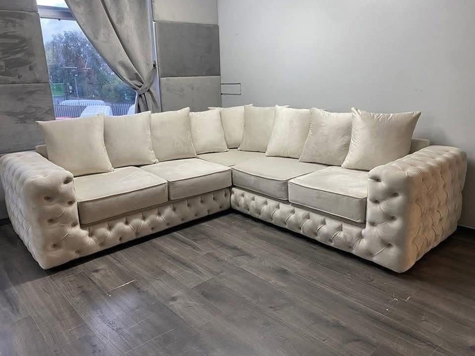 Chesterfield Sofa With High Back Cushion