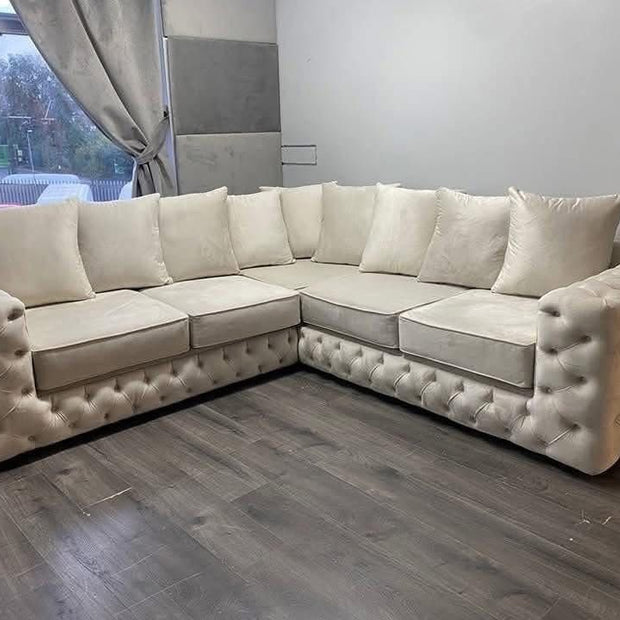 Chesterfield Sofa With High Back Cushion