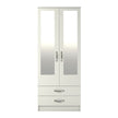 Two Door Wardrobe With Glass